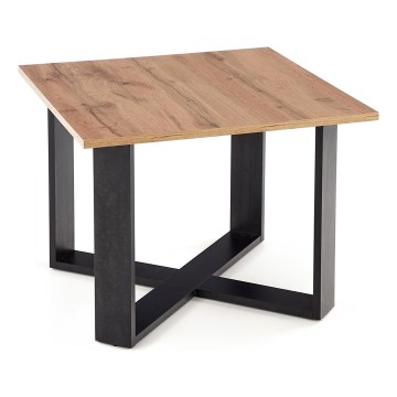 Mesa de centro CROSS 67x50 cm negro/marrón