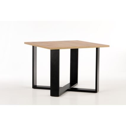 Mesa de centro CROSS 67x50 cm negro/marrón