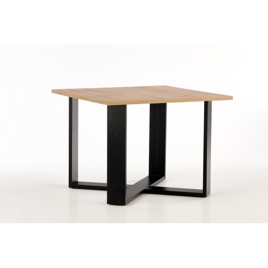Mesa de centro CROSS 67x50 cm negro/marrón