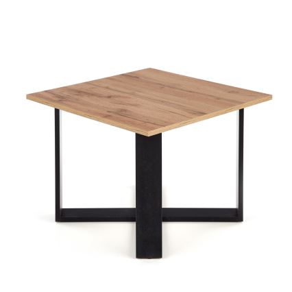 Mesa de centro CROSS 67x50 cm negro/marrón