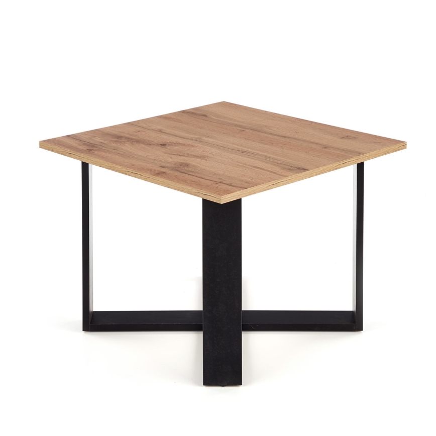 Mesa de centro CROSS 67x50 cm negro/marrón