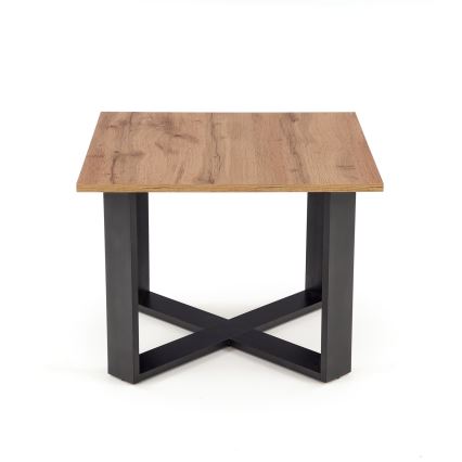 Mesa de centro CROSS 67x50 cm negro/marrón