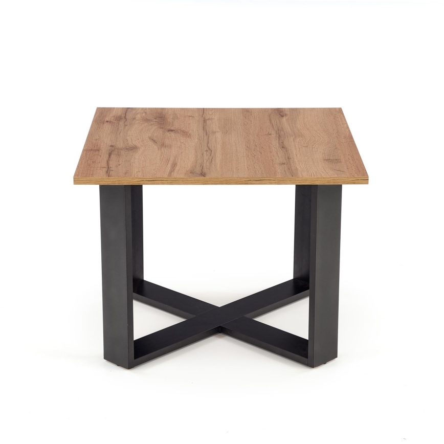 Mesa de centro CROSS 67x50 cm negro/marrón
