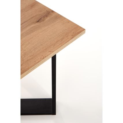 Mesa de centro CROSS 67x50 cm negro/marrón