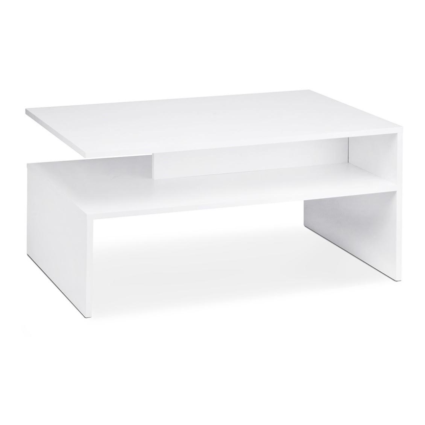 Mesa de centro DELCHI 45x90 cm blanco