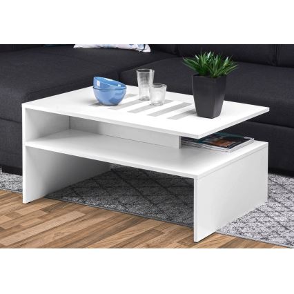 Mesa de centro DELCHI 45x90 cm blanco