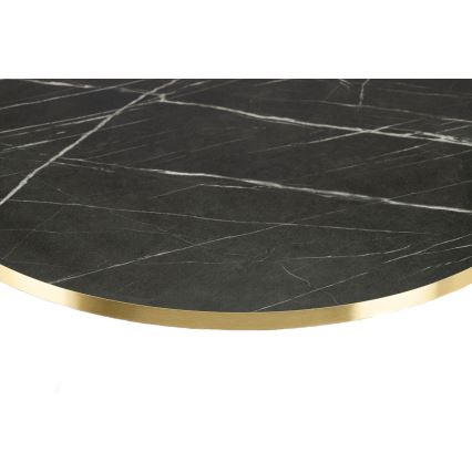 Mesa de centro DIAMOND 40x70 cm dorado/negro/blanco