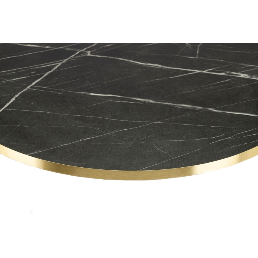 Mesa de centro DIAMOND 40x70 cm dorado/negro/blanco