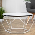 Mesa de centro DIAMOND 40x70 cm negro/blanco