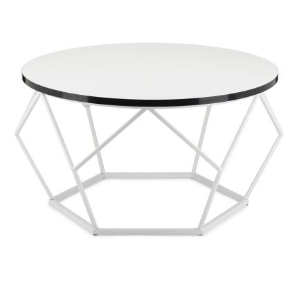 Mesa de centro DIAMOND 40x70 cm negro/blanco