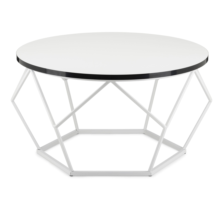 Mesa de centro DIAMOND 40x70 cm negro/blanco