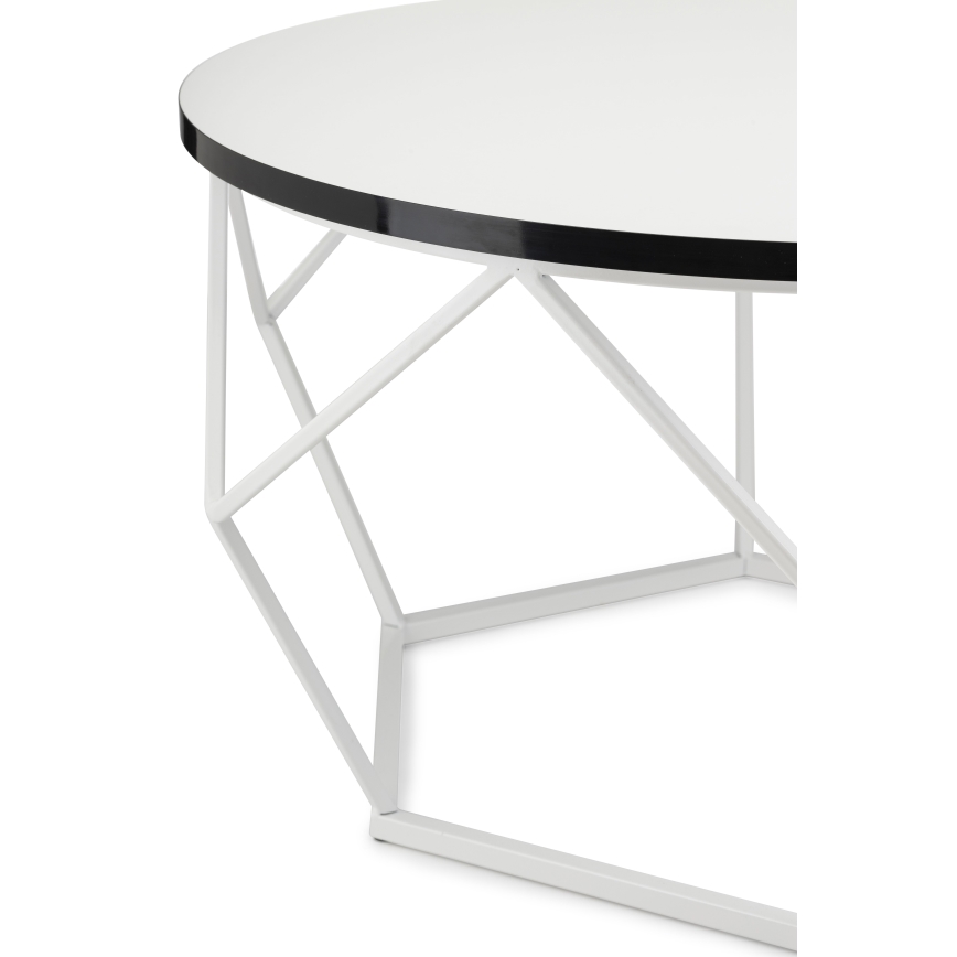 Mesa de centro DIAMOND 40x70 cm negro/blanco