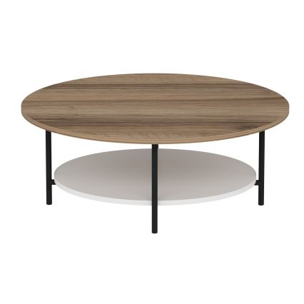 Mesa de centro ELIS 36x90 cm roble/blanco