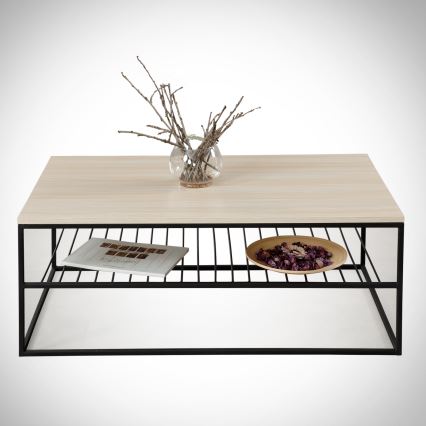 Mesa de centro ETNA 43x95 cm beige/negro