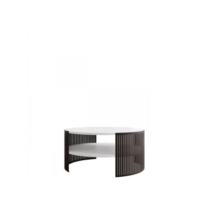 Mesa de centro FIKOLI 40x75 cm negro/blanco