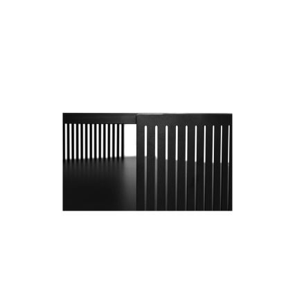 Mesa de centro FIKOLI 40x75 cm negro/blanco