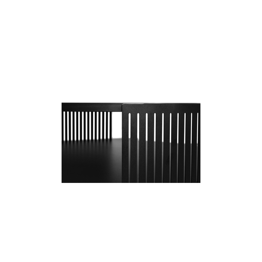 Mesa de centro FIKOLI 40x75 cm negro/blanco