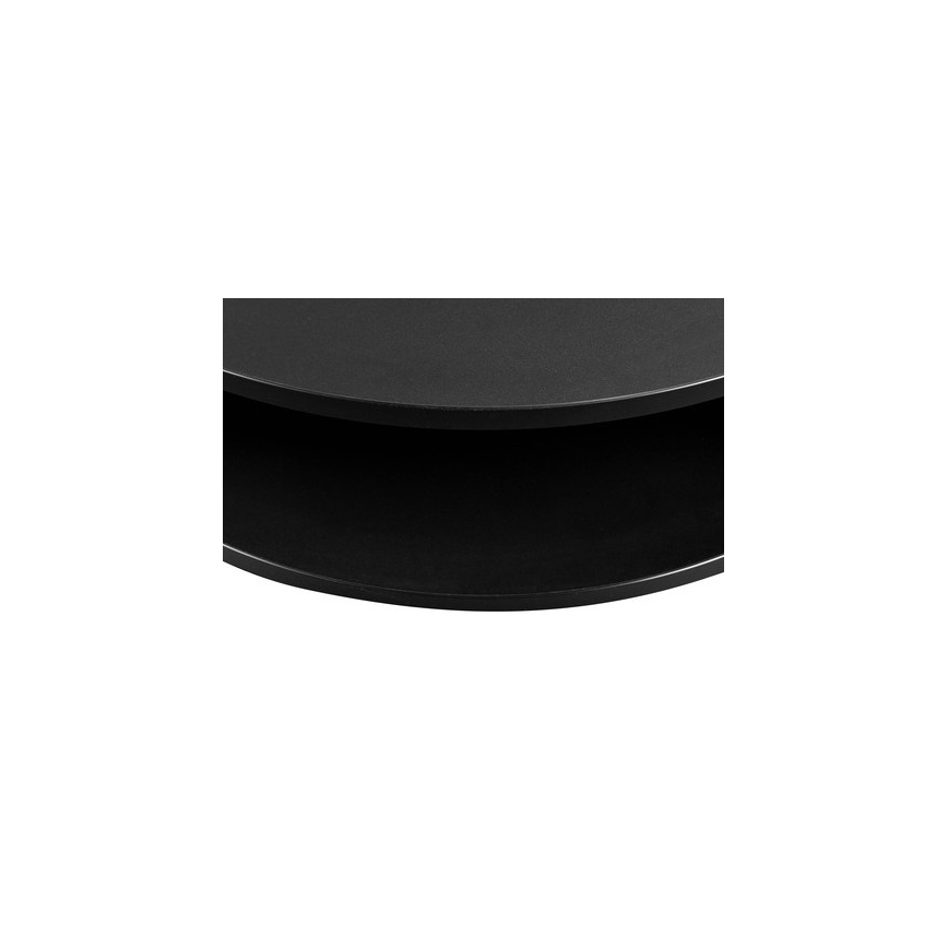 Mesa de centro FIKOLI 40x75 cm negro/dorado roble
