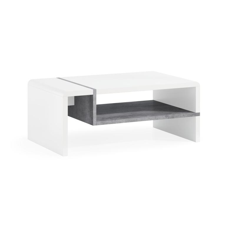 Mesa de centro FRED blanco/gris