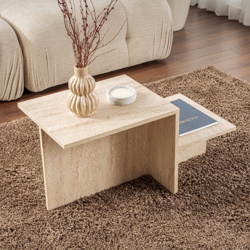 Mesa de centro HARMONY 40x80 cm beige