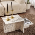 Mesa de centro HARMONY 40x80 cm decoración de mármol