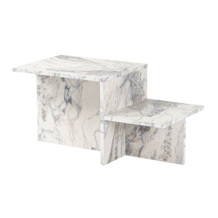 Mesa de centro HARMONY 40x80 cm decoración de mármol