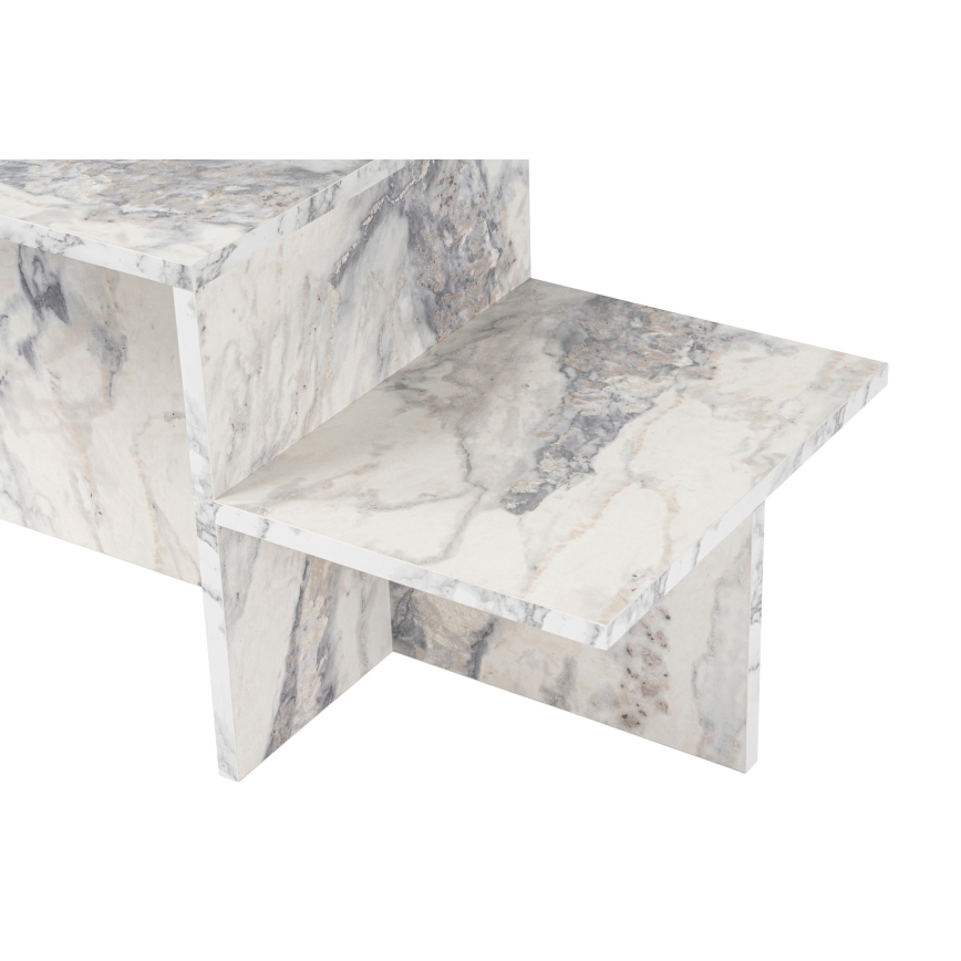 Mesa de centro HARMONY 40x80 cm decoración de mármol
