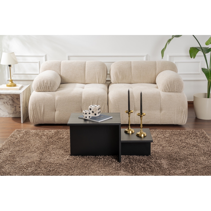 Mesa de centro HARMONY 40x80 cm negro