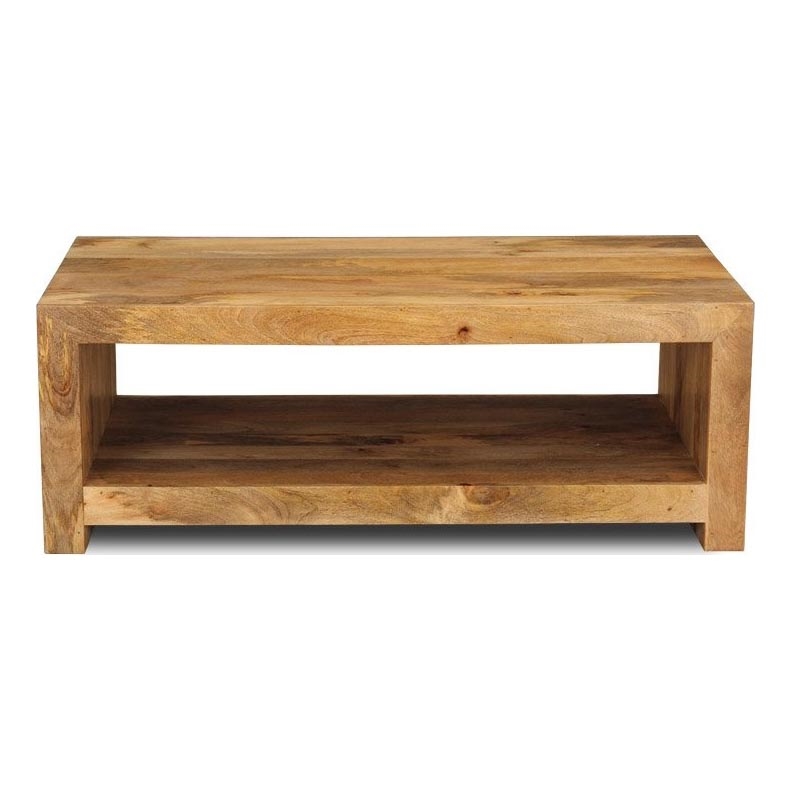 Mesa de centro HINA 90x60 cm madera maciza/árbol de mango