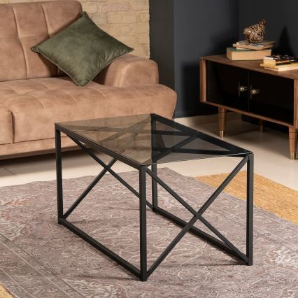 Mesa de centro ILIOMAR 46,6x94 cm negro