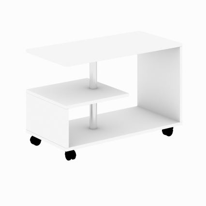 Mesa de centro KARANFIL 52,5x80 cm blanco