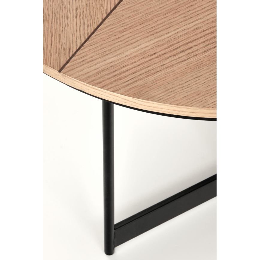 Mesa de centro KARIDA 41x80 cm beige/negro