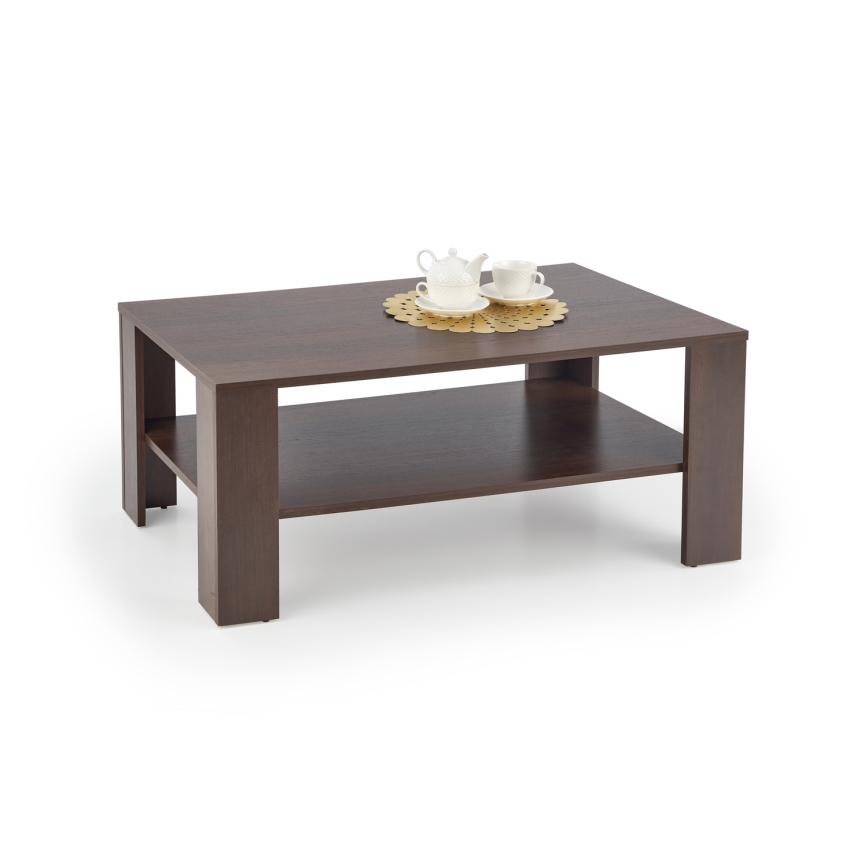 Mesa de centro KWADRO 53x110 cm oscuro nogal