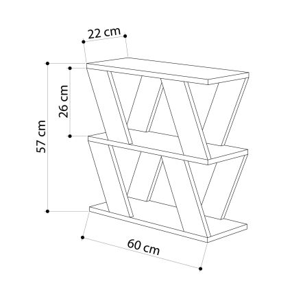 Mesa de centro LAZENA 57x60 cm antracita