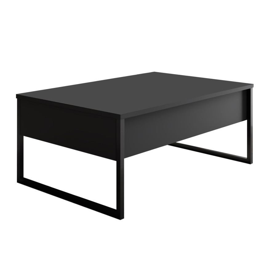 Mesa de centro LUXE 40x90 cm antracita/negro