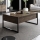 Mesa de centro LUXE 40x90 cm nogal/negro