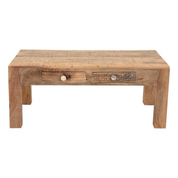 Mesa de centro MANU 110x60 cm madera maciza/árbol de mango