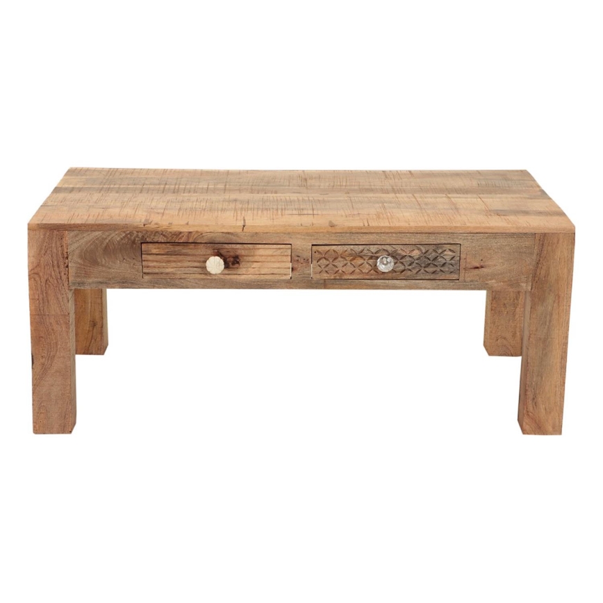 Mesa de centro MANU 110x60 cm madera maciza/árbol de mango