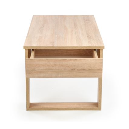 Mesa de centro con cajones NEA 52x110 cm beige/roble sonoma