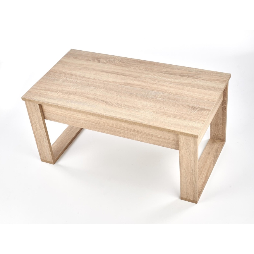 Mesa de centro con cajones NEA 52x110 cm beige/roble sonoma