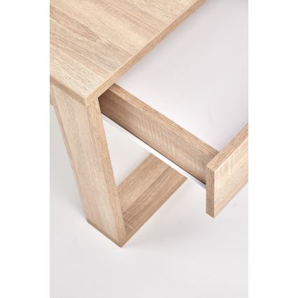 Mesa de centro con cajones NEA 52x110 cm beige/roble sonoma