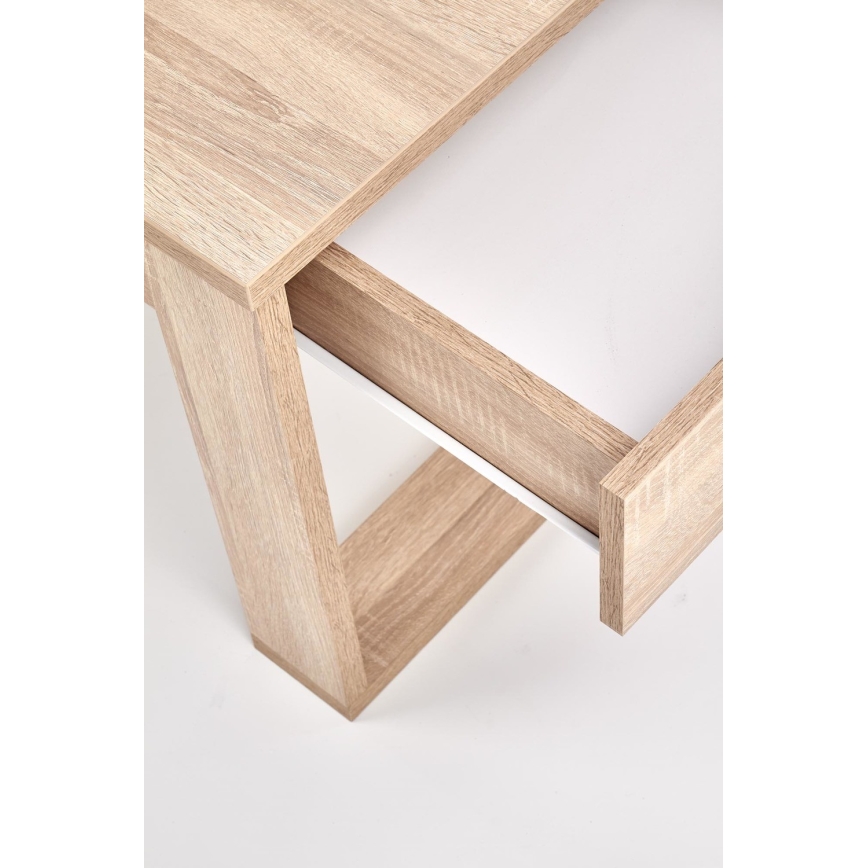 Mesa de centro con cajones NEA 52x110 cm beige/roble sonoma