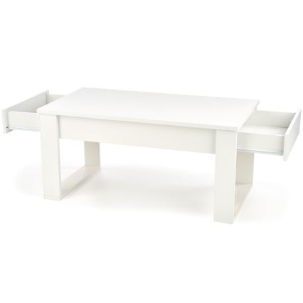 Mesa de centro con cajones NEA 52x110 cm blanco