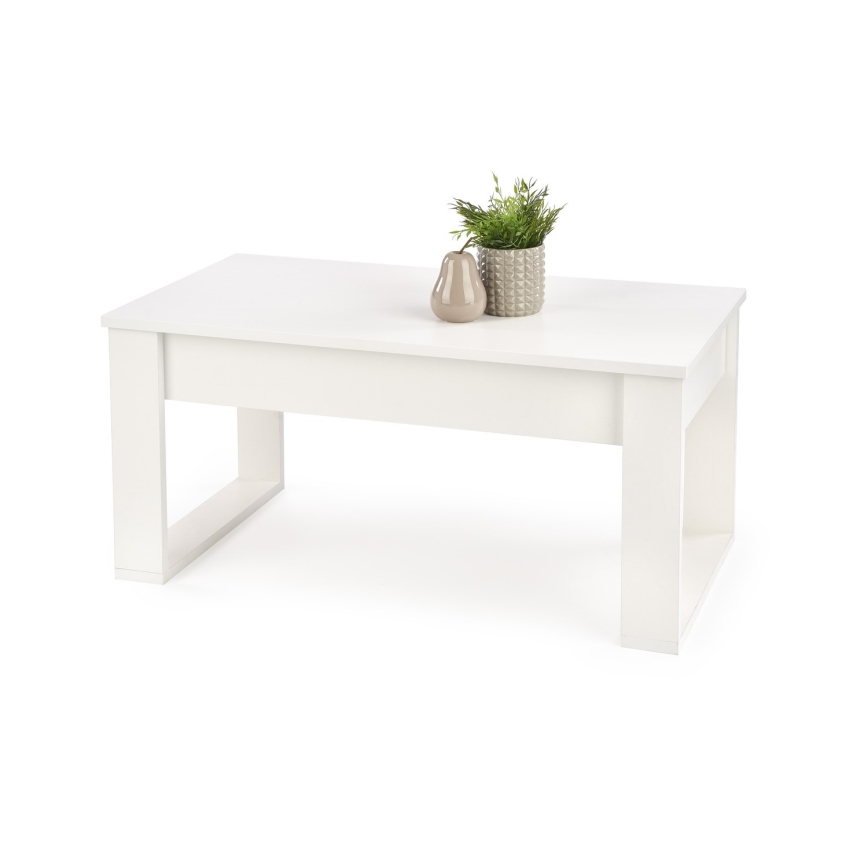 Mesa de centro con cajones NEA 52x110 cm blanco