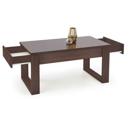 Mesa de centro con cajones NEA 52x110 cm marrón