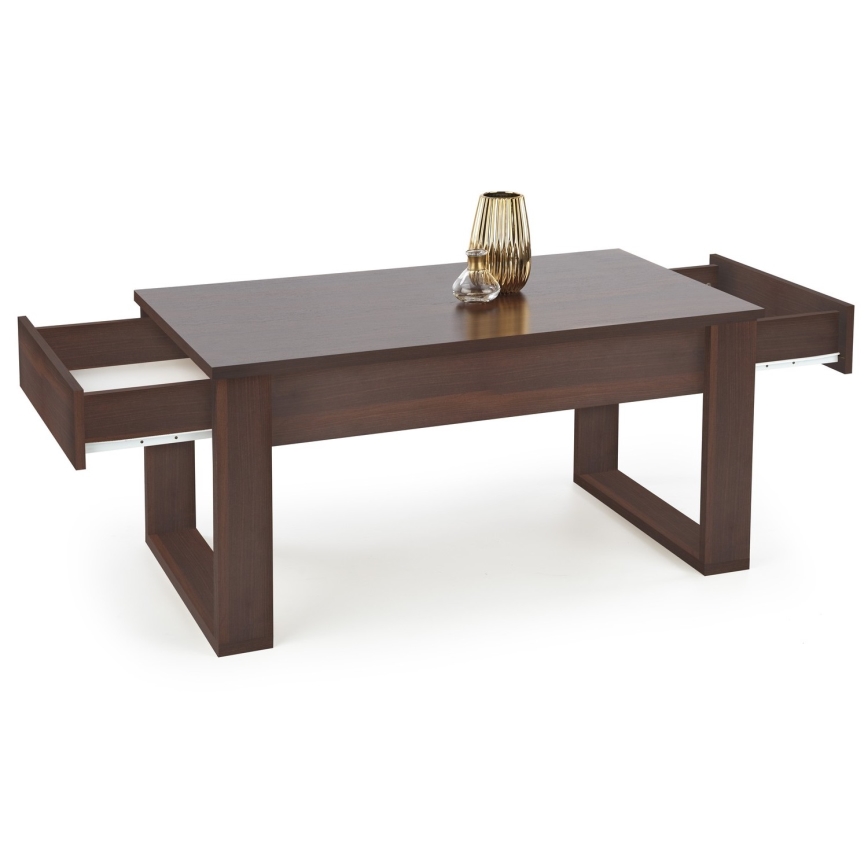 Mesa de centro con cajones NEA 52x110 cm marrón