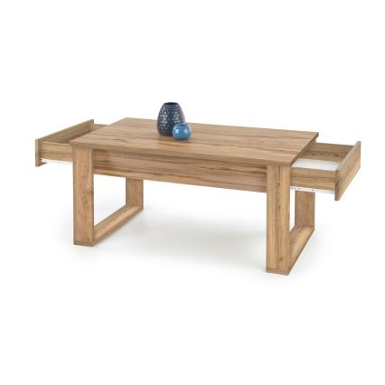 Mesa de centro con cajones NEA 52x110 cm marrón/roble wotan