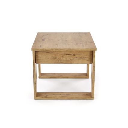 Mesa de centro con cajón NEA 52x60 cm roble wotan