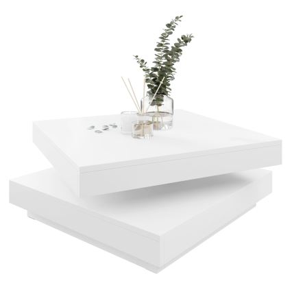 Mesa de centro NENANI 34x70 cm blanco