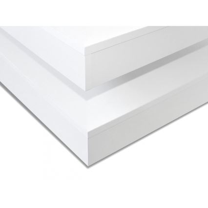 Mesa de centro NENANI 34x70 cm blanco/roble wotan